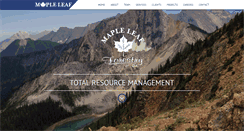 Desktop Screenshot of mapleleafforestry.ca